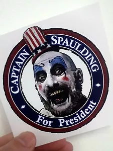 Captain Spalding Vinyl Sticker, House Of 1000, Quality Car Wall Deck Sticker - Picture 1 of 4
