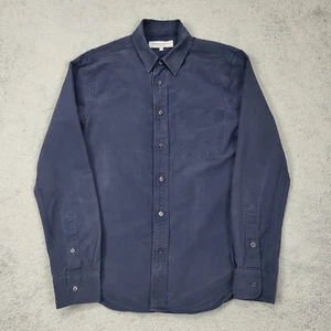 Orlebar Brown Oliver Tailor Shirt Mens Small Blue Fit Faded Wash Heavyweight - Picture 1 of 10