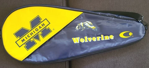 Cayman Sports Michigan Wolverines Tennis Cover Bag Blue Yellow - pre-owned Cover