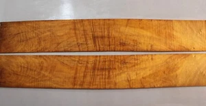 "Juego de madera dorada Phoebe ondulada para lados de guitarra Luthier Supply 32,2""x4,9""x0,25" - Imagen 1 de 4