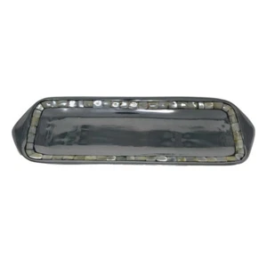 Aluminum Charcuterie Serving Tray with Mother of Pearl Inlay - Picture 1 of 2