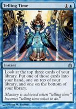 Telling Time - Foil Ravnica: City of Guilds 1x - Near Mint, English MTG Magic