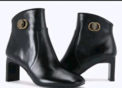  Курт Гейгер Лондон черный Челси квадратный носок Eagle голова ботинки 40,5/9,5 дисплей  - Изображение 1 из 4