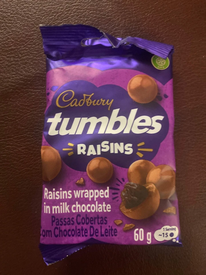 AFRICAS FINEST Cadbury Tumbles Raisins Bag 60g