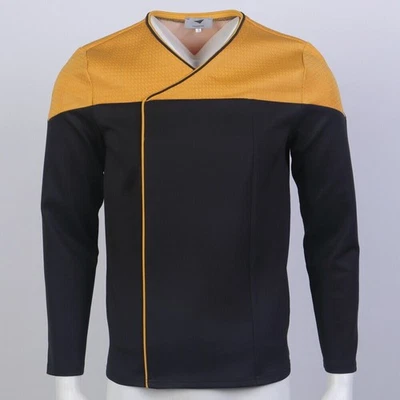 Juego de prendedores de vestido dorado rojo para mujer Discovery Season 2 Starfleet Engineering Foto 1 de 4