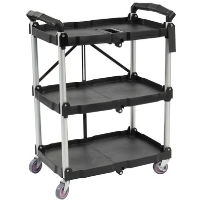 Carro de Servicio Plegable Portátil ELEVON 3 Niveles Foto 1 de 4