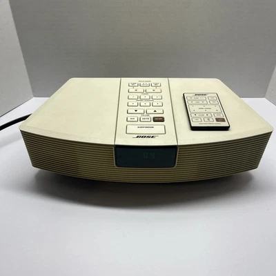 Bose Wave Radio Original Music System AWR1W1 AM/FM Alarm Clock TESTED W/ REMOTE - Image 1 of 4
