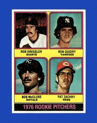 1976 Topps Set-Break #599 Rookie Pitchers Guidry BAJA CALIDAD (relleno) *GMCARDS* Foto 1 de 2