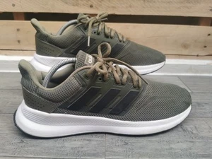 Adidas Run Falcon Mens Trainers Olive Green UK 9 Pre Owned - Picture 1 of 6