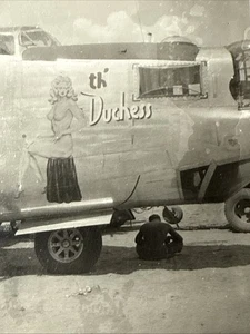 Bombardero B-24 Liberator consolidado de 1940 arte en topless pin-up niña duquesa Segunda Guerra Mundial - Imagen 1 de 9