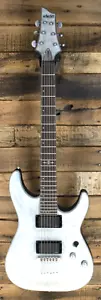 DAMAGED -Schecter C-1 Platinum Electric Guitar - Transparent White Satin #R1862 - Picture 1 of 15