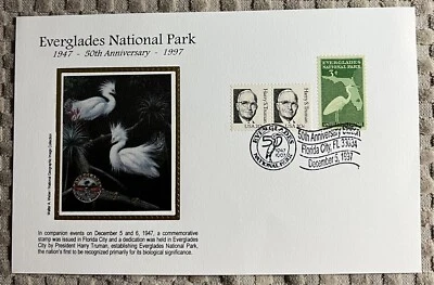 Florida Evaerglades National Park 1997 Commemorative Stamp - Image 1 of 2