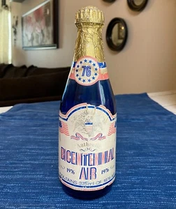 Bottiglia di vetro blu vintage USA bicentenario aria 1976 novità souvenir bavaglio regalo 9B - Foto 1 di 2