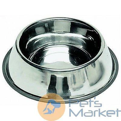 CIOTOLA PER CANE GATTO ANTISCIVOLO IN ACCIAIO INOX D.21CM ACQUA CIBO - Immagine 1 di 1
