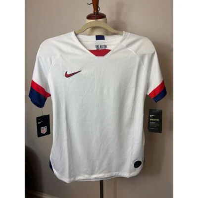 Camiseta deportiva de fútbol para mujer Nike Vapor tejida Estados Unidos local talla grande nueva con etiquetas Foto 1 de 4