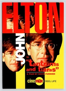 Elton John Tantrums and Tiaras Cinemax 1997 Go Card Free Rack Card Postcard - Picture 1 of 2