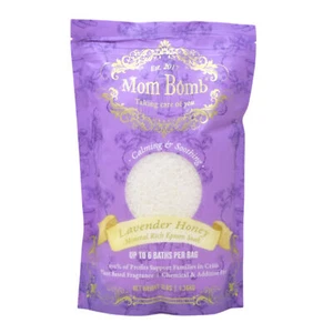 Mom Bomb Lavender Honey Bath Soaks 3 lbs of Pure Tranquility - Picture 1 of 9