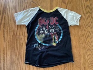 Rowdy Sprout AC/DC Kids T-Shirt Size 6 – Vintage Style Rock Band Tee - Picture 1 of 3