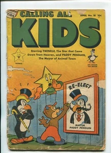Calling All Kids #18 1948 Edad de Oro Pobre Cubierta Pérdida - Imagen 1 de 2