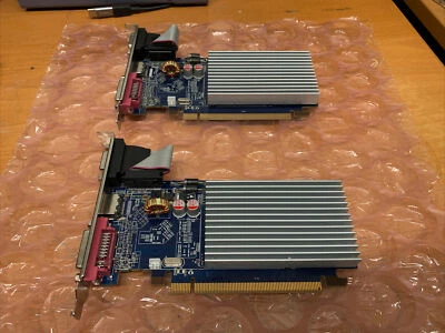 2 x Diamond Multimedia HD 5450 PCIe 512MB D3 HDV TA-X4350 DVI HDMI VGA LOT 2 - Image 1 of 4