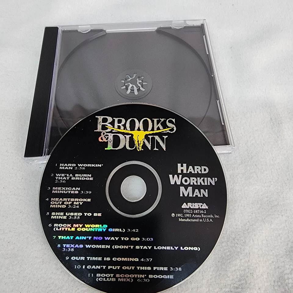 CD Brooks & Dunn Hard Workin' Man 1992-1993 11 Songs Acceptable DISC ONLY - Изображение 1 из 4