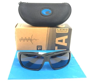 Costa Sunglasses Tuna Alley 06S9009-0162 Blackout Frames with Gray Lenses 580P - Picture 1 of 13