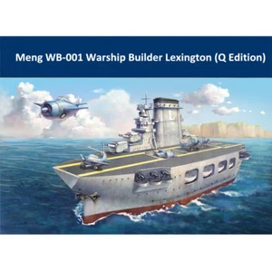 Meng WB-001 Warship Builder Lexington (Q Edition) Plastic Assembly Model Kit - Picture 1 of 10