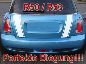 Streifen Boot Stripes Aufkleber Heckklappe f. R50 R53 MINI COOPER One Works Jack - Picture 1 of 2