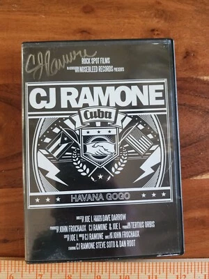 C.J. Ramone ‎– Havana Gogo Signed Autographed 2017 DVD Film Rock Punk  - Image 1 of 4