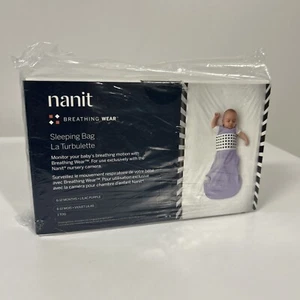 Sacco a pelo nuovo con scatola Nanit Breathing Wear taglia media 6-12 mesi viola lilla - Foto 1 di 7