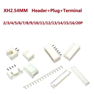 XH2.54MM Cabezal y Enchufe y Conector de Terminal PCB JST 2 Pin/3 Pin/4 Pin/5~20Pin - Imagen 1 de 3