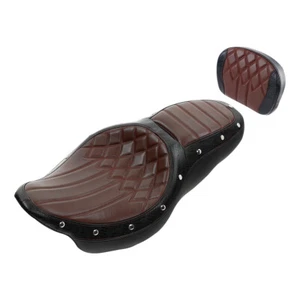 Driver Rider Passenger Seat Chopped Backrest Pad Fit For Harley Touring 09-2023 - Picture 1 of 9