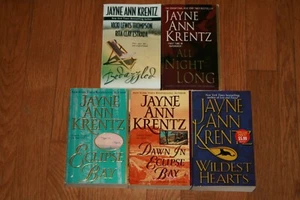 Lot 5 books Jayne Ann Krentz All Night Long Dawn In Eclipse Bay Wildest Hearts - Picture 1 of 2