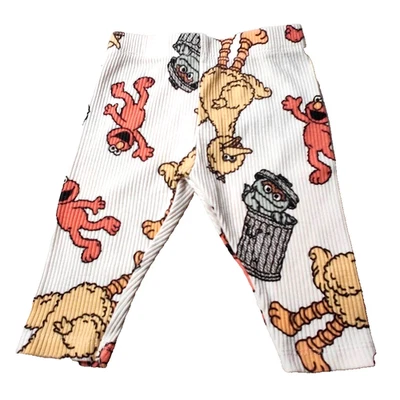 Pantalones elásticos acanalados Sesame Street Big Bird talla 0-3 meses usados en excelente estado Foto 1 de 4