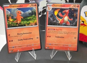 Charmander (007/091) & Charmeleon (008/091) - (Cosmos Holo) - Picture 1 of 3