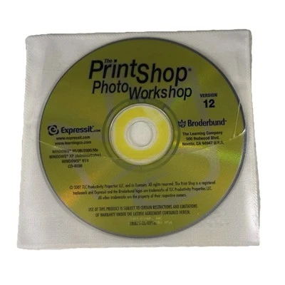 2001 The Print Shop Photo Workshop CD Version 12 - Image 1 of 2