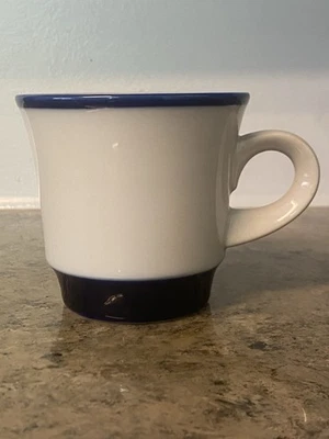 Taza de café de té con borde azul de gres NORITAKE PRIMASTONE FJORD de colección años 70 Japón Foto 1 de 4