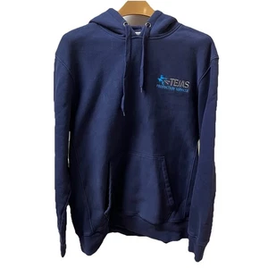 Sport-Tek Men’s XL Hoodie Blue Workwear Tejas Oilfield Production Service Texas - Picture 1 of 5