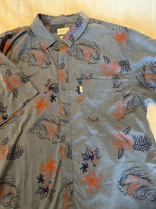 Walker Refinery Button Up Shirt Surfer Hawaiian Camp Size  Large - Picture 1 of 6