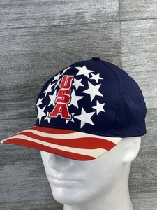 USA Star And Bars Flag America Snapback Trucker Hat Cap CSI OSFA  - Picture 1 of 15