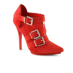 Damen-Bootie FANNI Stilettoabsatz von ALDO Rise + Preen in rotem Wildleder Größe 8 - Bild 1 von 10