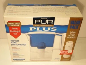 PUR Plus Water Filtration Pitcher w/Microfilter  in Box - Picture 1 of 7