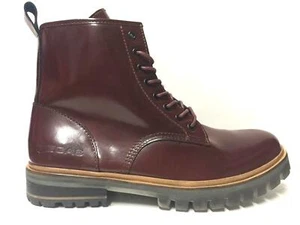 SCARPE SCARPONE ANFIBIO UOMO GAS KEATS 000795 PELLE ROSSO AI NUOVO - Picture 1 of 5