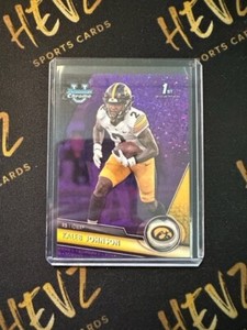 2023 Bowman U Chrome KALEB JOHNSON #61 Purple Diamond /399 SP 1st IOWA