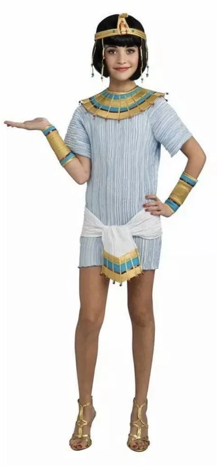 Disfraz de Cleopatra Vestido Preadolescente Talla Mediana 2-4 Diosa Egipcia Halloween Teatro Foto 1 de 1