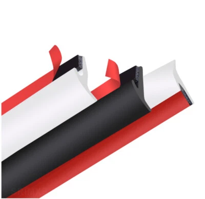 Car Bumper Rubber Sealing Strip Slanted T-Type Auto Seal Weatherstrip Edge Trim - Image 1 of 4