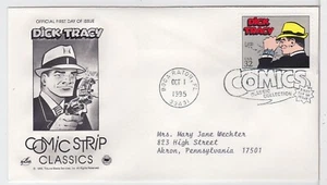 TurtlesTradingPost- Dick Tracy- Comic Strips 1995- #3000m FDC Artcraft - Picture 1 of 1