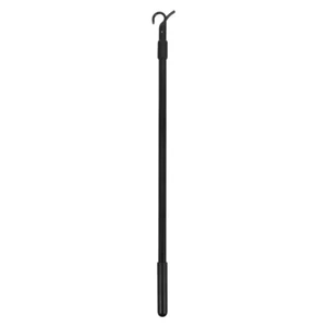 Retractable Curtain Wand 60CM Black Aluminum Alloy for Drapery Convenience - Picture 1 of 12