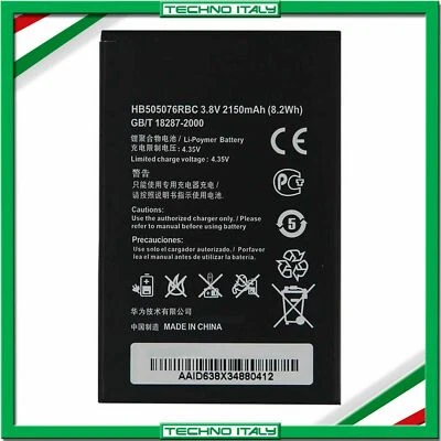 BATTERIA PER HUAWEI ASCEND Y3 2 II Y600 3G 4G HB505076RBC 2150MAH RICAMBIO NUOVA