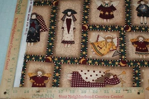 Debbie Mumm SSI Ángeles Estrellas Luna Tela Algodón Acolchado 1 Yd + 13 in x 42 W - Imagen 1 de 3